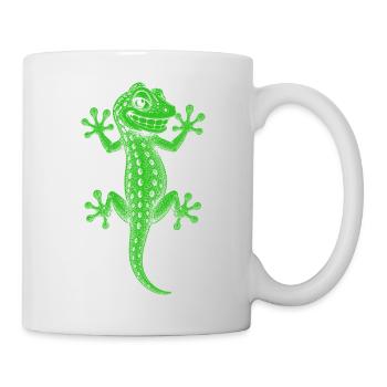 Gecko - Tasse - Weiß - Rechts