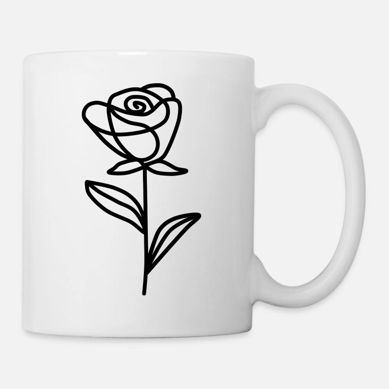 Minimalist Rose - Mug - white