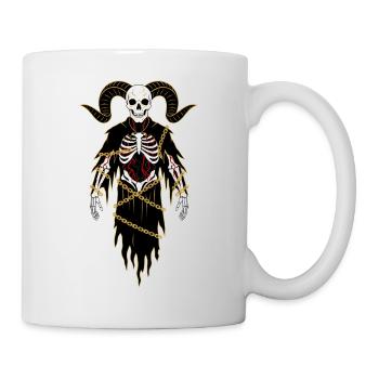 Devil Demon Mask Death Fantasy Satan Halloween - Mug - white - Right