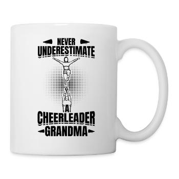 Grand-mère pom-pom girl - Mug blanc - blanc - Droite