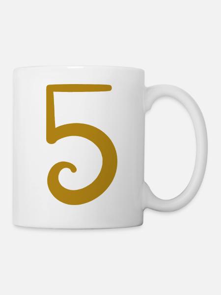 5 - Tasse - Weiß
