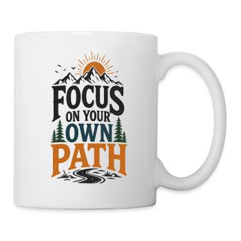 Focus your own path - Mug - white - Right