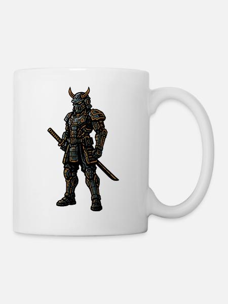 Cyberpunk Samurai - Tasse - Weiß