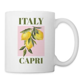 Italy Capri Vacation Beach Lemons Island Fashion - Mug - white - Right