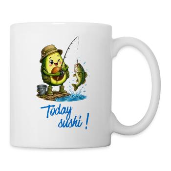 Avocado Angler Abenteuer - Tasse - Weiß - Rechts