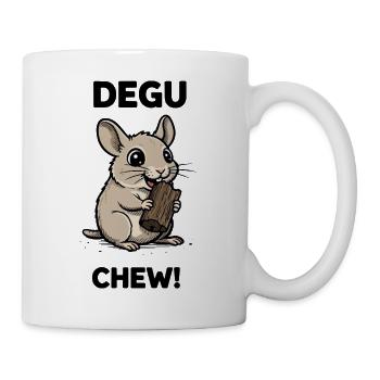 Degu Degu Chew Nagetierholz-Chili - Tasse - Weiß - Rechts
