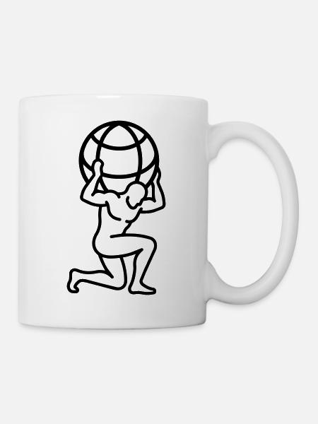 Kugel - Tasse - Weiß