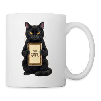 Die Karten sagen, keine Katze - Tasse - Weiß - Rechts