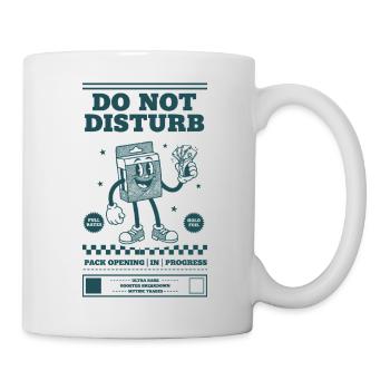 Nicht stören Pack-Öffnung im Laufenden Handel - Tasse - Weiß - Rechts