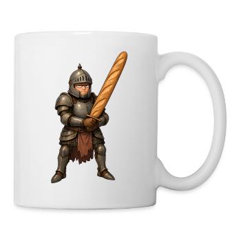 Baguette Knight – Bread instead of Sword - Mug - white - Right