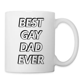 Bester schwuler Vater aller Zeiten - Tasse - Weiß - Rechts