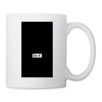 Do It Minimal Black - Tasse - Weiß - Rechts