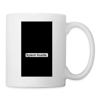Sylent Hustle Noir Monochrome Tee - Tasse - Weiß - Rechts