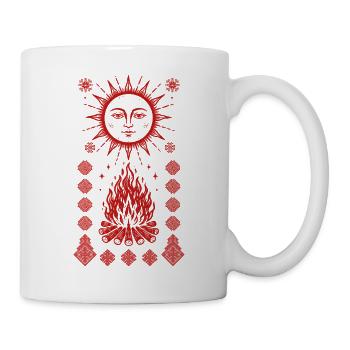 Noc Kupaly Fire Sun - Mug - white - Right