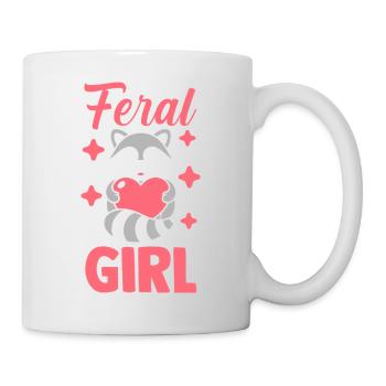 Feral Trash Panda Raccoon - Mug - white - Right