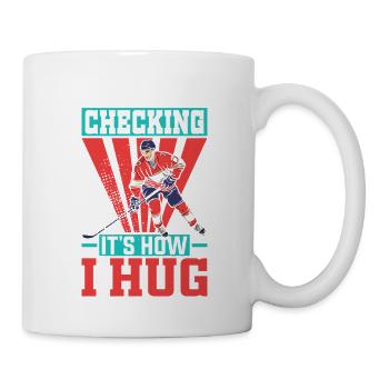 Cross Checking It's How I Hug - Mug - white - Right