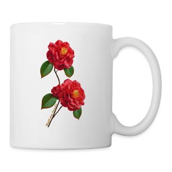 Camélia de la Middlemist – La fleur la plus rare au monde - Mug blanc - blanc - Droite