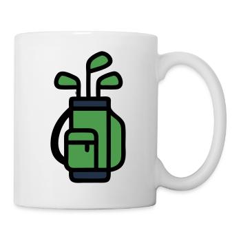 Golf Bag Golf Bag Golfer Golf Club Tournament - Mug - white - Right
