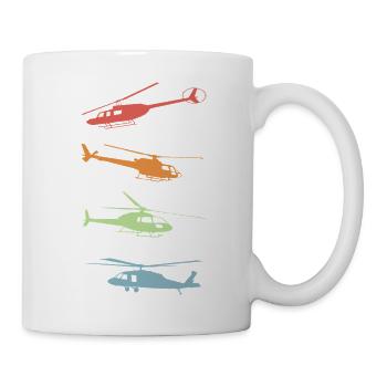 Helicopter Retro Vintage Model Making - Mug - white - Right