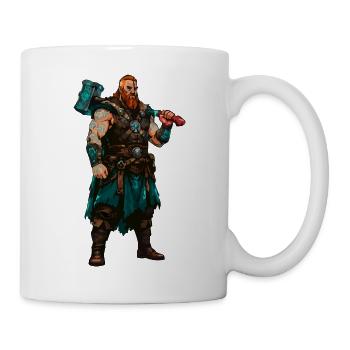 Wikinger Krieger - Tasse - Weiß - Rechts