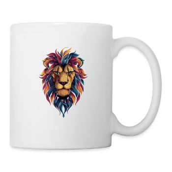 Prisme Tête de Lion Blaze de Couleur - Mug blanc - blanc - Droite
