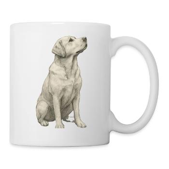 Cadeau de labrador pour propriétaires et fans de chiens - Mug blanc - blanc - Droite