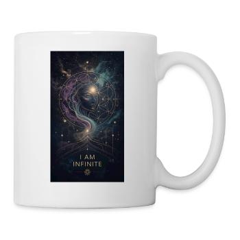 Ich Bin Unendlich: Kosmisches Mandala - Tasse - Weiß - Rechts