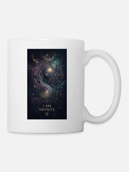 Je suis infini : Mandala cosmique - Mug blanc - blanc
