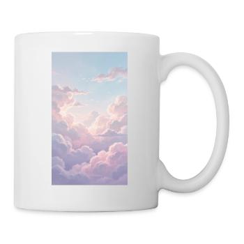 Background clouds Pink - Tasse - Weiß - Rechts