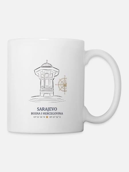 Sarajevo Sebilj - Tasse - Weiß
