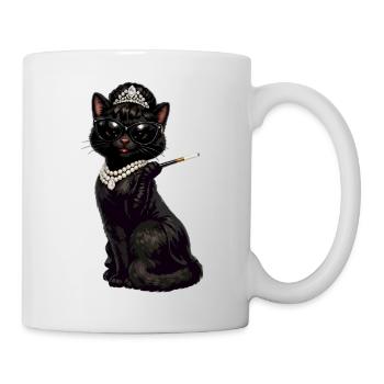 Cat Audrey - Mug blanc - blanc - Droite