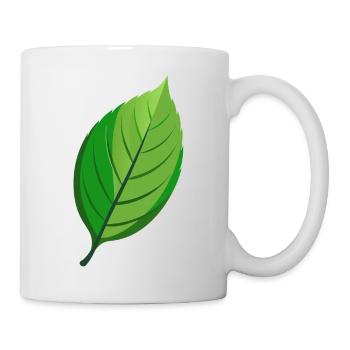 Feuille - Mug blanc - blanc - Droite