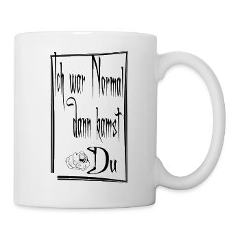 Index dans le style noir - j’étais normal - Mug blanc - blanc - Droite