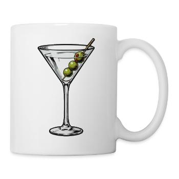 Graphique classique Martini olive - Mug blanc - blanc - Droite