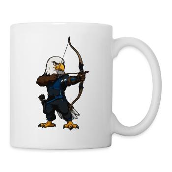 Illustration de l’archer aigle - Mug blanc - blanc - Droite