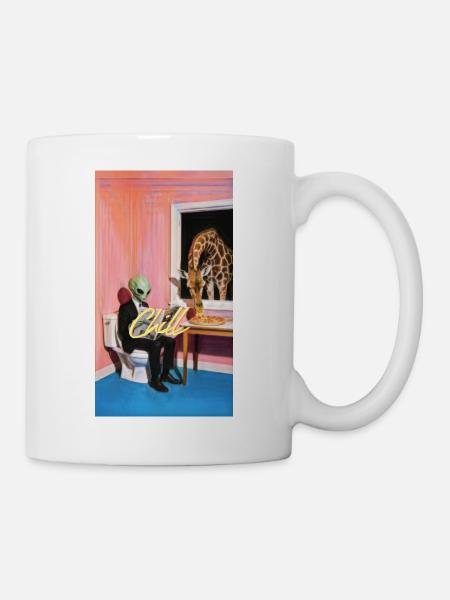 Chill Surreal Alien - Tasse - Weiß