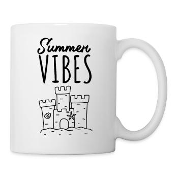 Château de sable Summer Vibes - Mug blanc - blanc - Droite