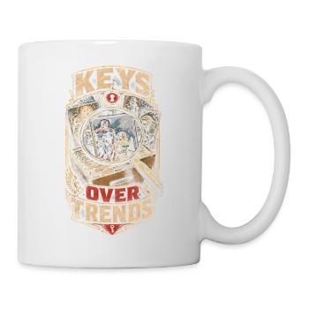 Le collectionneur de bandes dessinées privilégie les tendances - Mug blanc - blanc - Droite