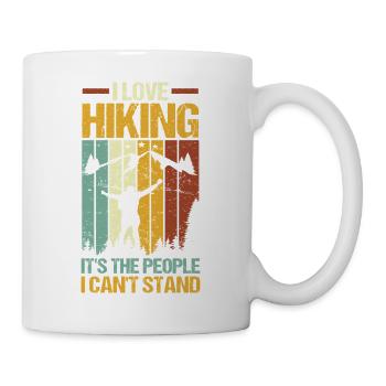 Hiking Mountain Trail Backpacking Outdoors Wildern - Tasse - Weiß - Rechts