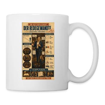 Der Redegewandte – gute Worte öffnen Türen   - Tasse - Weiß - Rechts