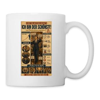 Ich bin der Schönste – Krone inklusive - Tasse - Weiß - Rechts