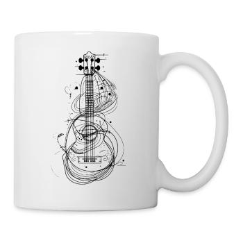 Ukulele Line Art - Mug - white - Right