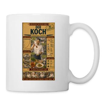 Der Koch – Liebe geht durch den Magen - Tasse - Weiß - Rechts