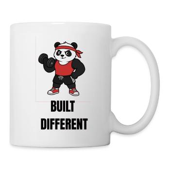 construit différemment - Mug blanc - blanc - Droite