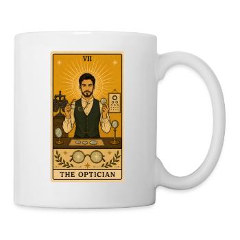 Opticiens | Tarot Yeux Lunettes - Mug blanc - blanc - Droite