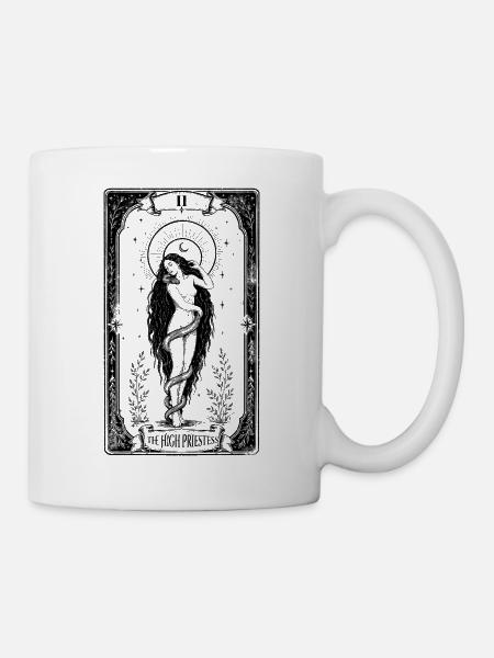 The High Priestess – Lilith Gothic Tarot Card - Mug - white