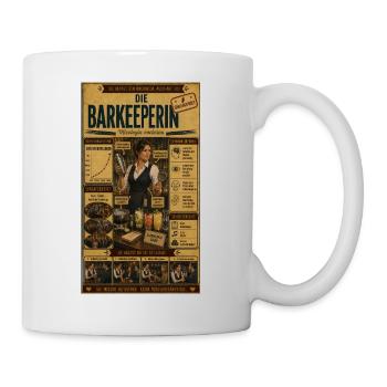 Die Barkeeperin – Shakergeprüft - Flirterfahren - Tasse - Weiß - Rechts