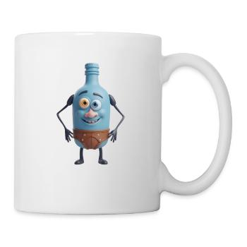 Blue Bottle Buddy in Briefs - Mug - white - Right