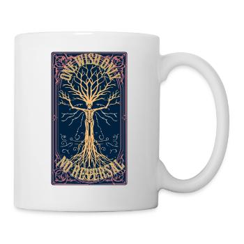 Mystic Willow Wish Tarot T-Shirt - Dark Aesthetic  - Tasse - Weiß - Rechts