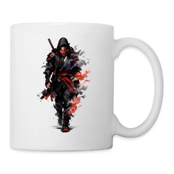 Peinture aquarelle du Guerrier de l’Ombre Sombre - Mug blanc - blanc - Droite